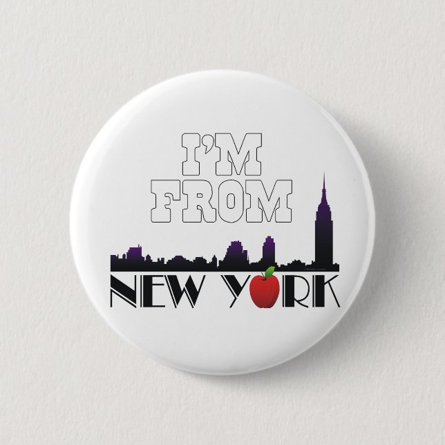 TEE I'm From New York Pinback Button (Front)