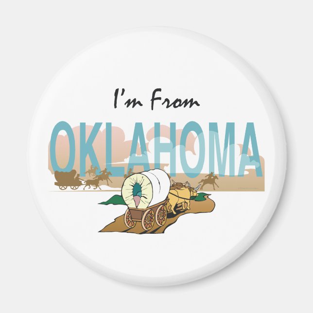 TEE I'm From Oklahoma Magnet (Front)