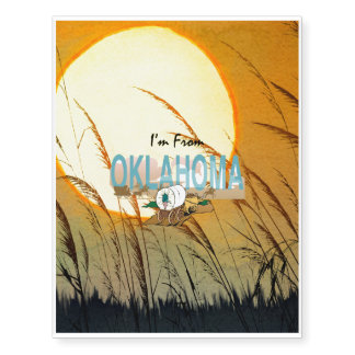 TEE I'm from Oklahoma Temporary Tattoos