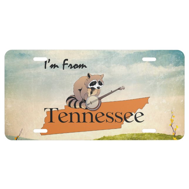 TEE I'm from Tennessee License Plate (Front)