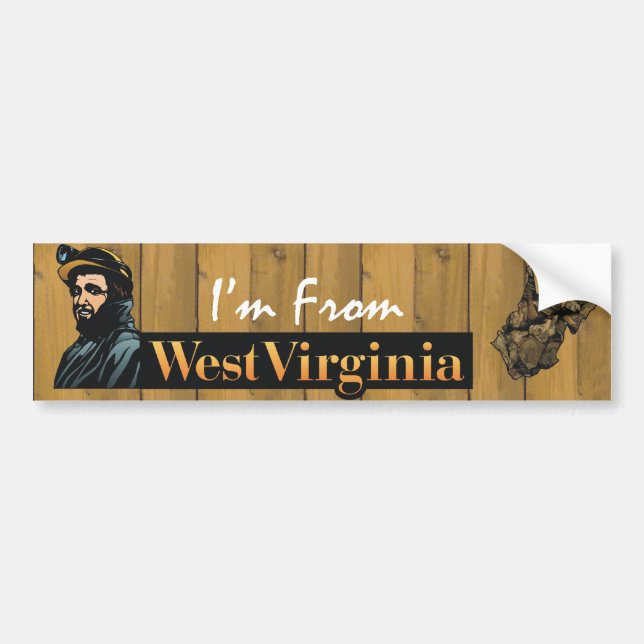 TEE I'm From West Virginia Bumper Sticker (Front)