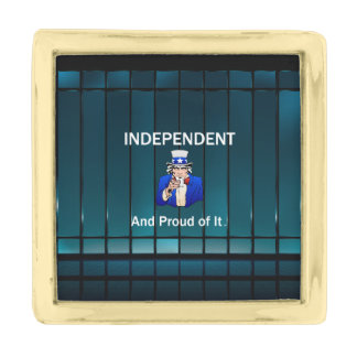 TEE Independent and Proud of It Gold Finish Lapel Pin