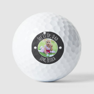 Tee It Up Dad Custom Photo Golf Balls