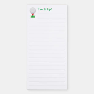 Tee It Up!: Golf Magnetic Notepad