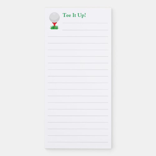 Tee It Up Golf Magnetic Notepad