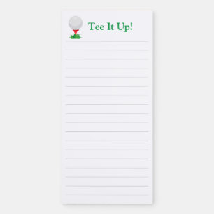 Tee It Up! Golfer Magnetic Notepad