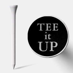 Tee it Up Quote Bold Design Golf Tees