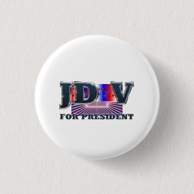 TEE JD Vance for President Button (Front)