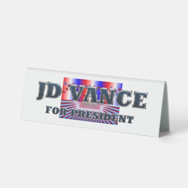 TEE JD Vance for President Table Tent (Front)