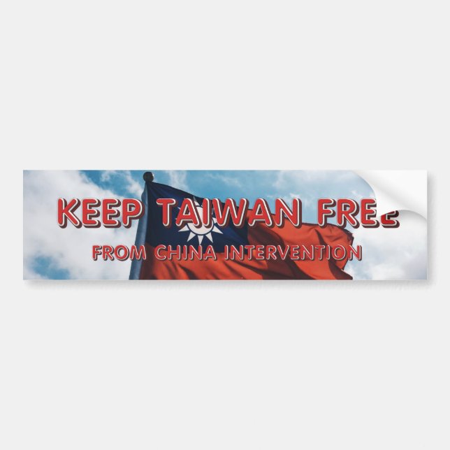 TEE Keep Taiwan Free Bumper Sticker (Front)