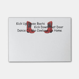 TEE Kick Up Those Boots Post-it Notes