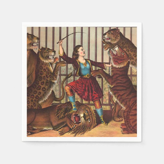 TEE Lion Queen Paper Napkins (Front)