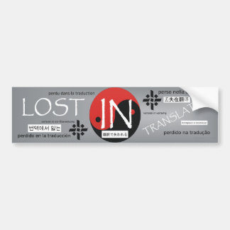 TEE Lost in Translation Bumper Sticker