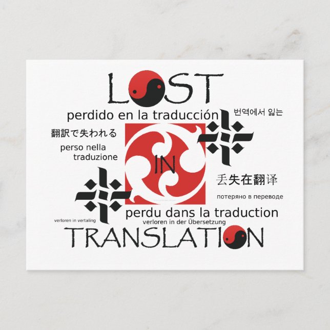 TEE Lost in Translation Postcard (Front)