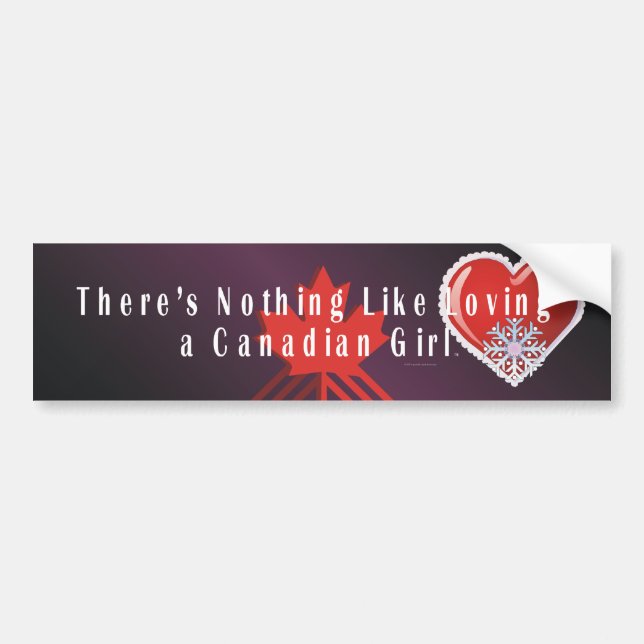 TEE Love Canadian Bumper Sticker (Front)