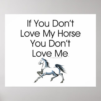 TEE Love My Horse Poster