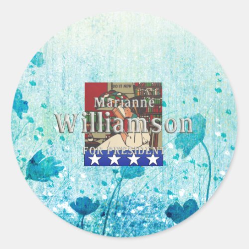 TEE Marianne Williamson 2024 Classic Round Sticker
