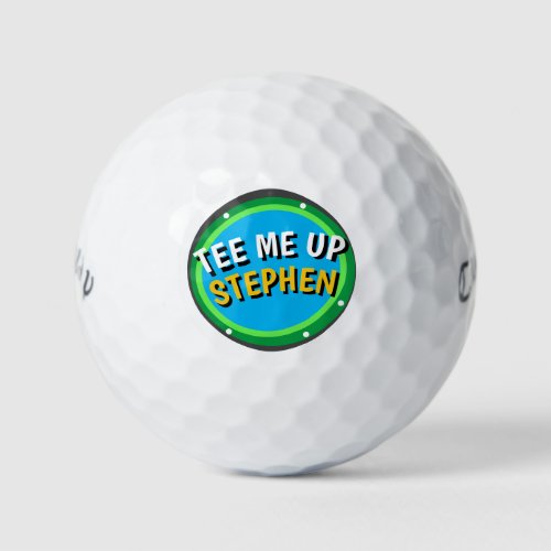 TEE ME UP Personalized Golf Balls