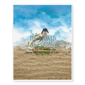 TEE Mermaid Lifeguard Temporary Tattoos