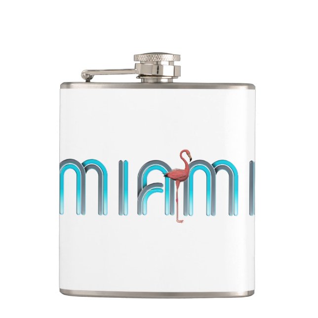 TEE Miami Hip Flask (Front)