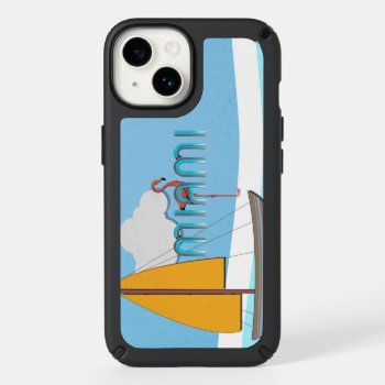 Tee Miami Speck Iphone 14 Case by teepossible at Zazzle
