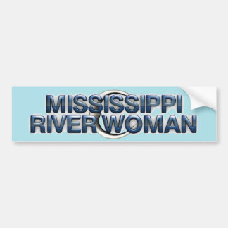 TEE Mississippi River Woman Bumper Sticker