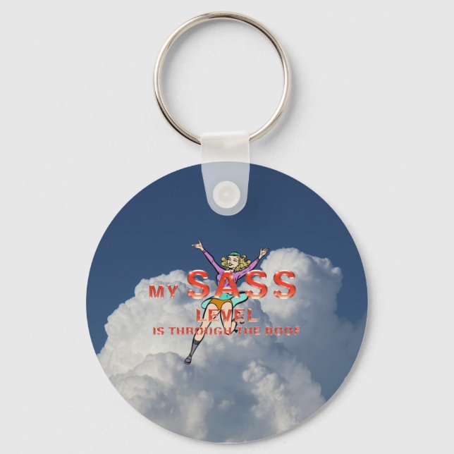 TEE My Sass Level Keychain (Front)