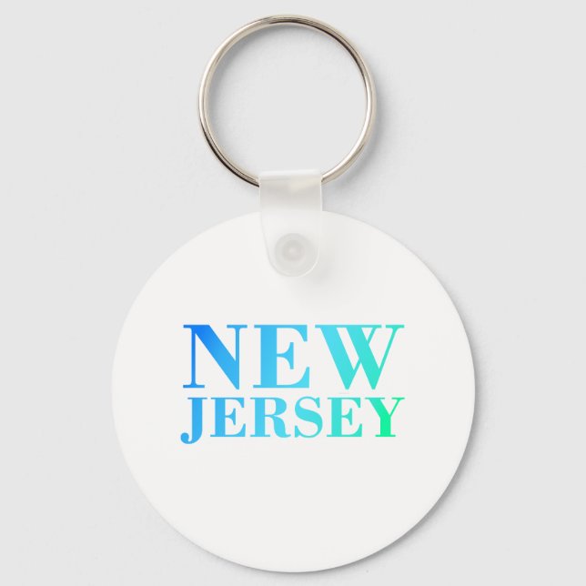 TEE New Jersey Keychain (Front)