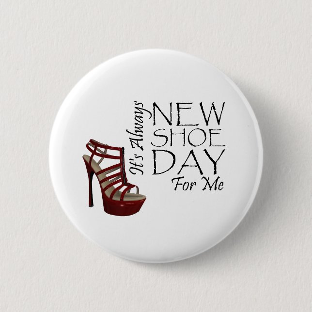 TEE New Shoe Day Pinback Button (Front)