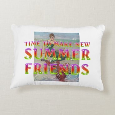 TEE New Summer Friends Accent Pillow TEE New Summer Friends Accent Pillow