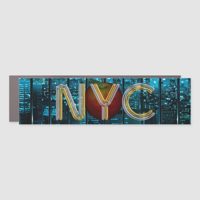 TEE New York City Car Magnet (Front)