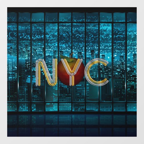 TEE New York City Window Cling