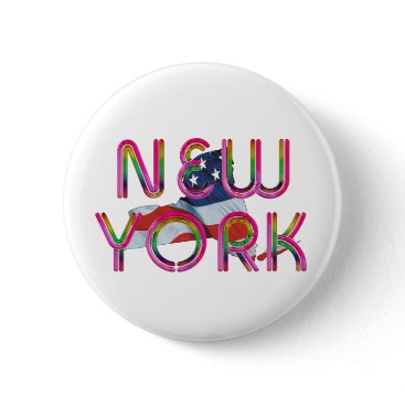 TEE New York Patriot Pinback Button TEE New York Patriot Pinback Button