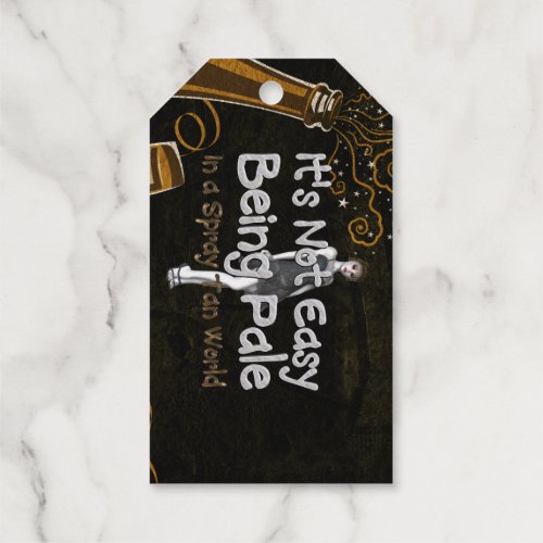 TEE Not Easy Being Pale Foil Gift Tags