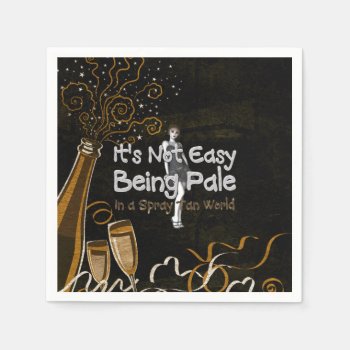 Tee Not Easy Being Pale Napkins by teepossible at Zazzle