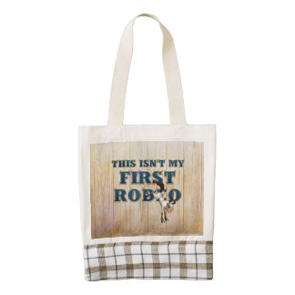 TEE Not My First Rodeo Zazzle HEART Tote Bag