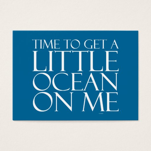 Customizable TEE Ocean On Me Business Card
