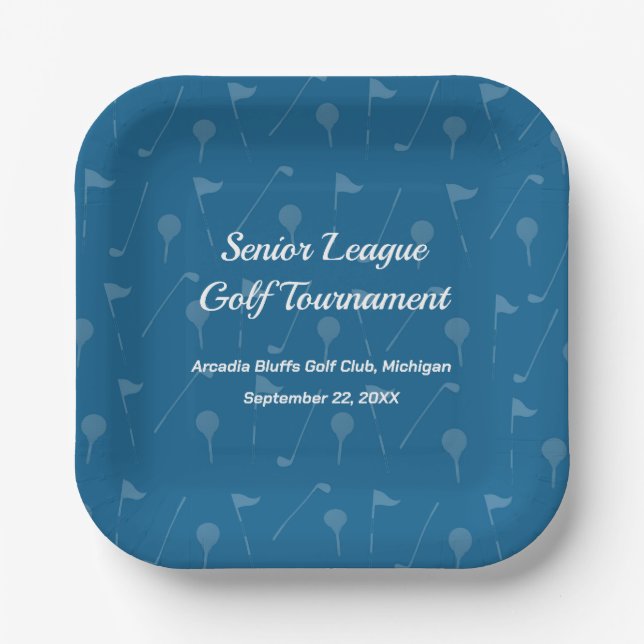 Tee Off in Style - Golf Party Tableware Paper Plates (Front)