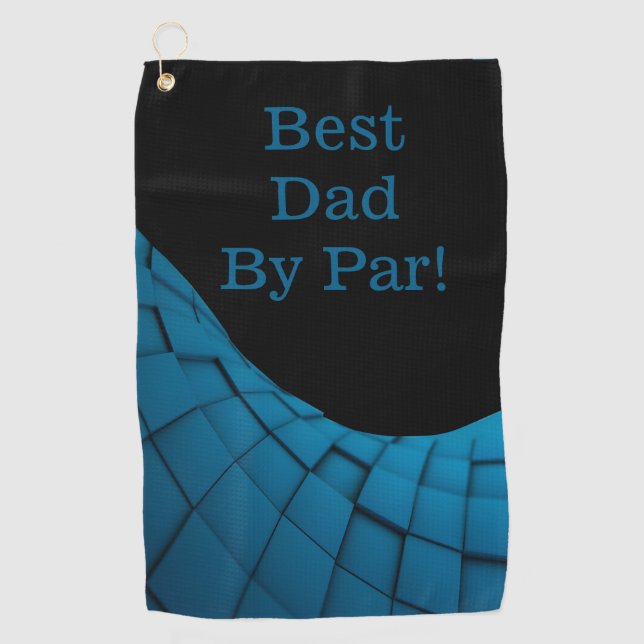 Tee Off with the Best: Best Dad Golf Towel (Front)