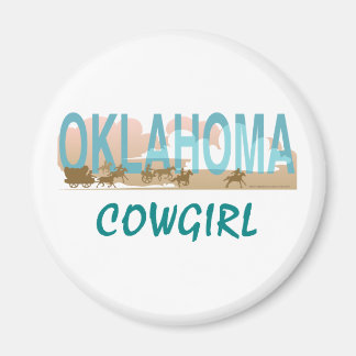 TEE Oklahoma Cowgirl Magnet
