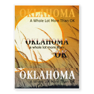 TEE Oklahoma Temporary Tattoos
