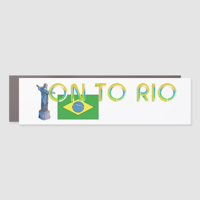 TEE On To Rio Car Magnet (Front)