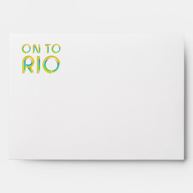 TEE On To Rio Envelope (Front)