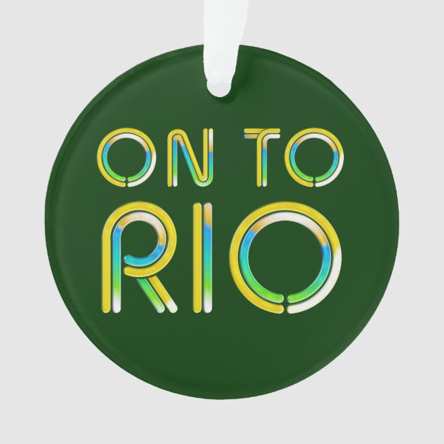 TEE On To Rio Ornament (Front)