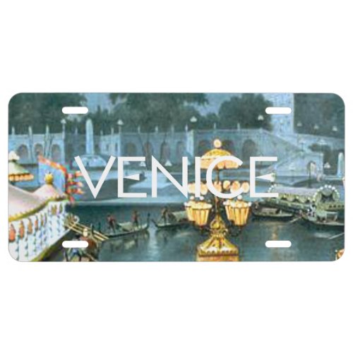 TEE On to Venice License Plate