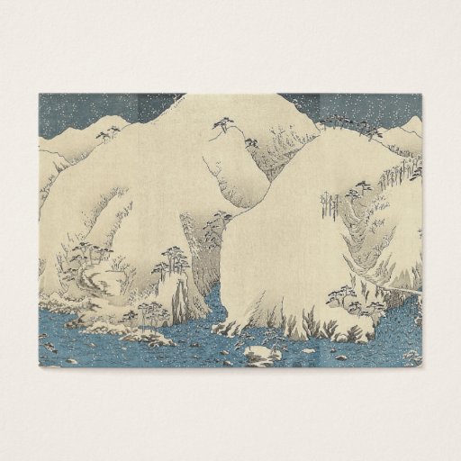 Customizable TEE Orient Snow Business Card Templates