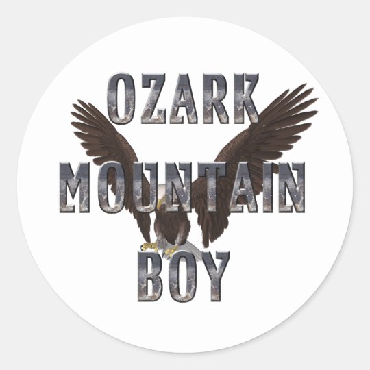 TEE Ozark Mountain Man Classic Round Sticker