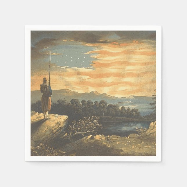 TEE Patriotic Sky Paper Napkins (Front)