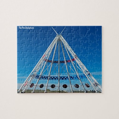 Tee Pee Sculpture Jigsaw Puzzle