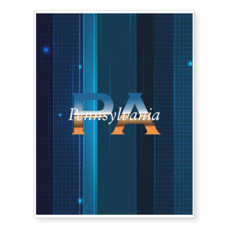 TEE Pennsylvania Temporary Tattoos